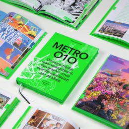 De graphic novel met titel Metro010 wordt vanaf voorjaar 2023 gratis uitgereikt aan alle brugklasleerlingen in amsterdam. Beeld: De Zwarte Hond